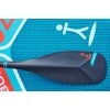 karbonový list pádla na paddleboardu - zadní strana