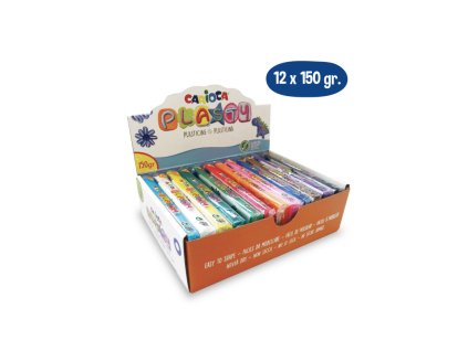 carioca plasty display 150 g assorted 12 pz