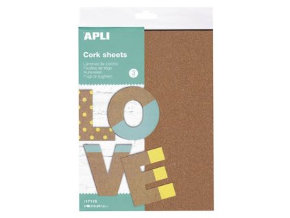 25514572 apli korkove platy a4 2 mm 3 ks