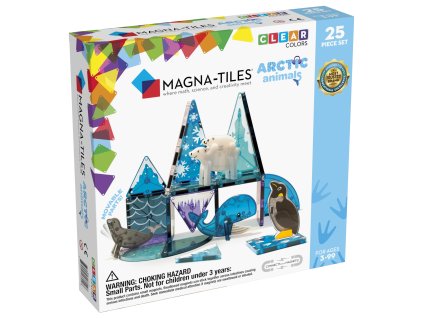 MagnaTiles ArcticAnimals 25pc Carton Angle front 2000x2000h