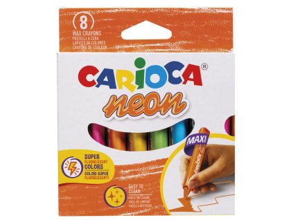 neon wax crayons 8 pcs