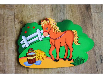 Dekoracie nastenne deti konik 1