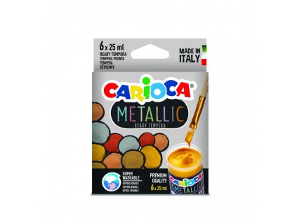 tempera metallica 25ml 6 pz