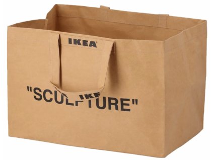 1038 virgil abloh x ikea markerad large bag brown