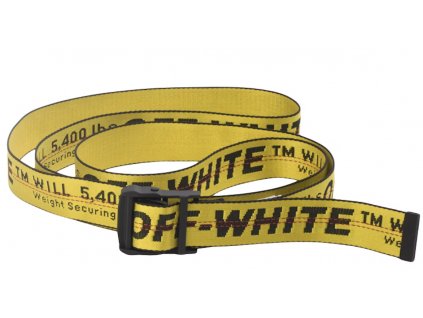OFF-WHITE Classic Industrial Belt (FW21) Yellow/Black (Velikost Univerzální velikost)