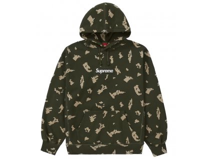 Supreme Box Logo Hooded Sweatshirt (FW21) Olive Russian Camo (Oblečení M)