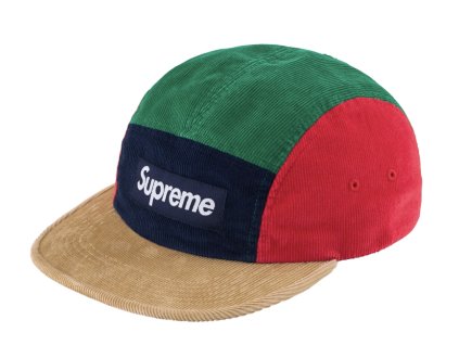 Supreme Corduroy Camp Cap (FW23) Multicolor (Velikost Univerzální velikost)