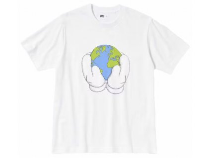 KAWS x Uniqlo Peace for All Tee White