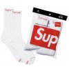 Supreme Hanes Crew Socks White (4 Pack) (Velikost Univerzální velikost)