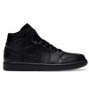 Jordan 1 Mid Triple Black (2022) (Velikost 44)