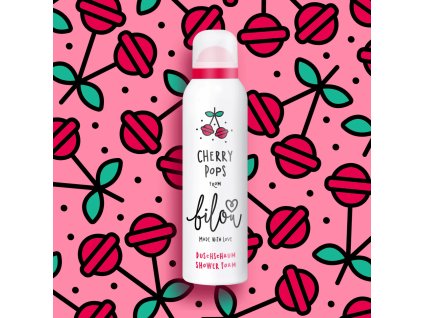 bilou Cherry Pops sprchová pěna dětská děti vegan voňavá hebká aloe vera