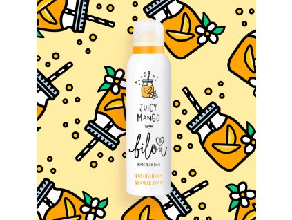 bilou Juicy Mango sprchová pěna dětská děti vegan voňavá hebká aloe vera