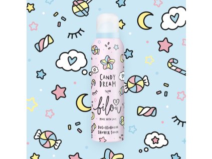 bilou CandyDream sprchová pěna dětská děti vegan voňavá hebká aloe vera