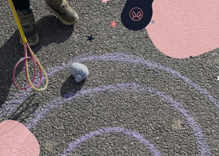 Bludisko na chodníku - perfektná aktivita na von