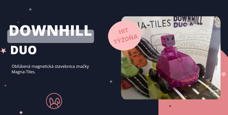 DOWNHILL DUO - najlepšia magnetická stavebnica s autíčkami