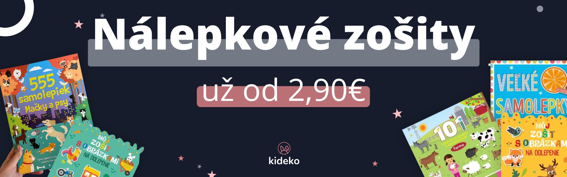 Nálepkové zošity na rozvíjanie kreativity - Kideko.sk