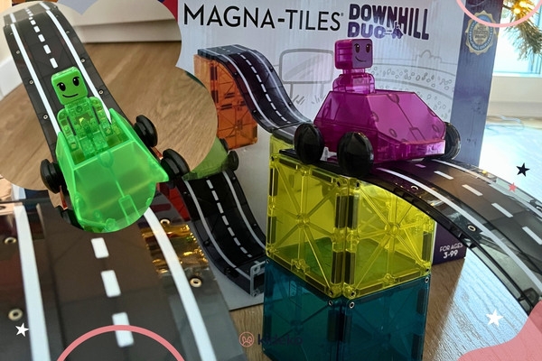 magnetická stavebnica s autíčkami pre deti
