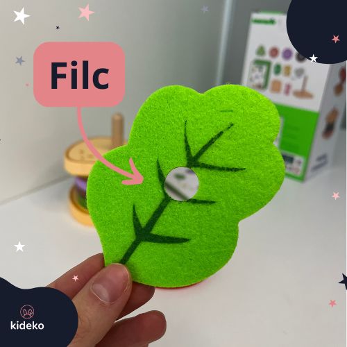 poskladaj si sendvič šalát z filcu