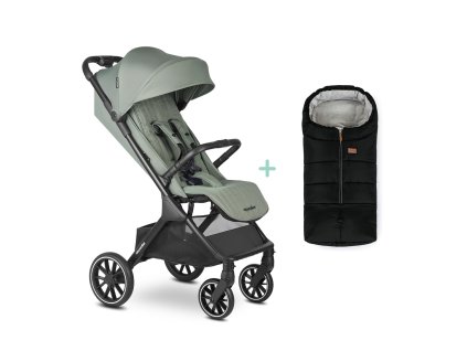 EASYWALKER Kočík športový Jackey2 XL Agave Green + PETITE&MARS fusak Jibot ZADARMO