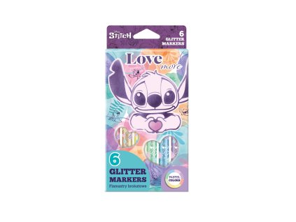 Trblietavé fixky Stitch Pastel 6 ks
