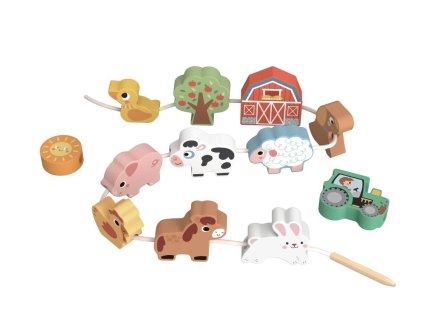 TP512 navliekanie zvieratka farma pastel tooky toy 1