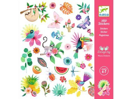 dj09271 samolepky tropicky raj 160 ks
