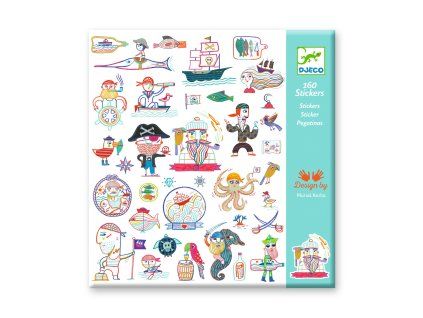 dj09316 samolepky pirati 160 ks 3