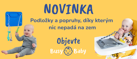 Objevte novinku busy baby silikonové podložky a doplňky