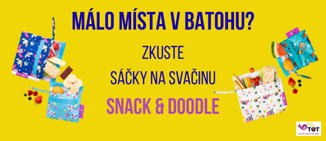 Snack doodle sáčky na svačinu s podložkou pro malování vodou