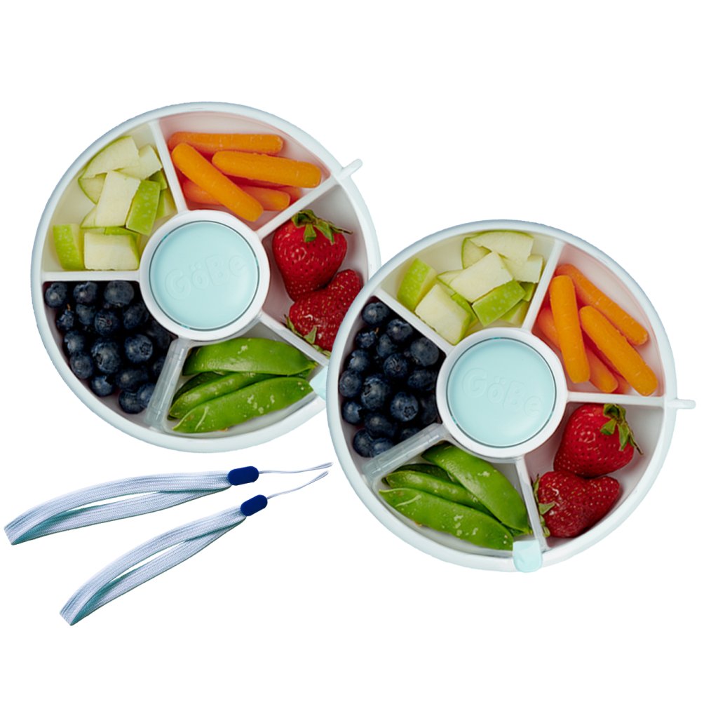 GoBe Snack Spinner Flip - sada 2ks modrý + popruhy zdarma