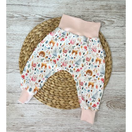 Kojenecké tepláčky Šyju Les bílý - limitovaná kolekce