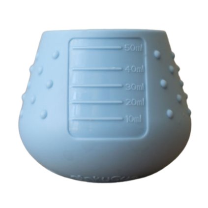 Silikonový učící hrneček Tidy Tot DinkyCup Fleur de Jardin Bleu