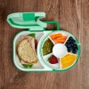 GoBe Lunchbox 2v1 zelený - set s popruhem a samolepkami