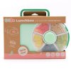 GoBe Lunchbox 2v1 zelený - set s popruhem a samolepkami