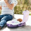 GoBe Lunchbox 2v1 fialový - set s popruhem a samolepkami