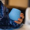 Silikonový učící hrneček Tidy Tot DinkyCup Fleur de Jardin Bleu