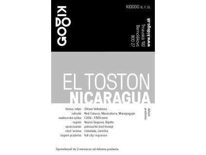 Kidogo etikety El Toston Red honey