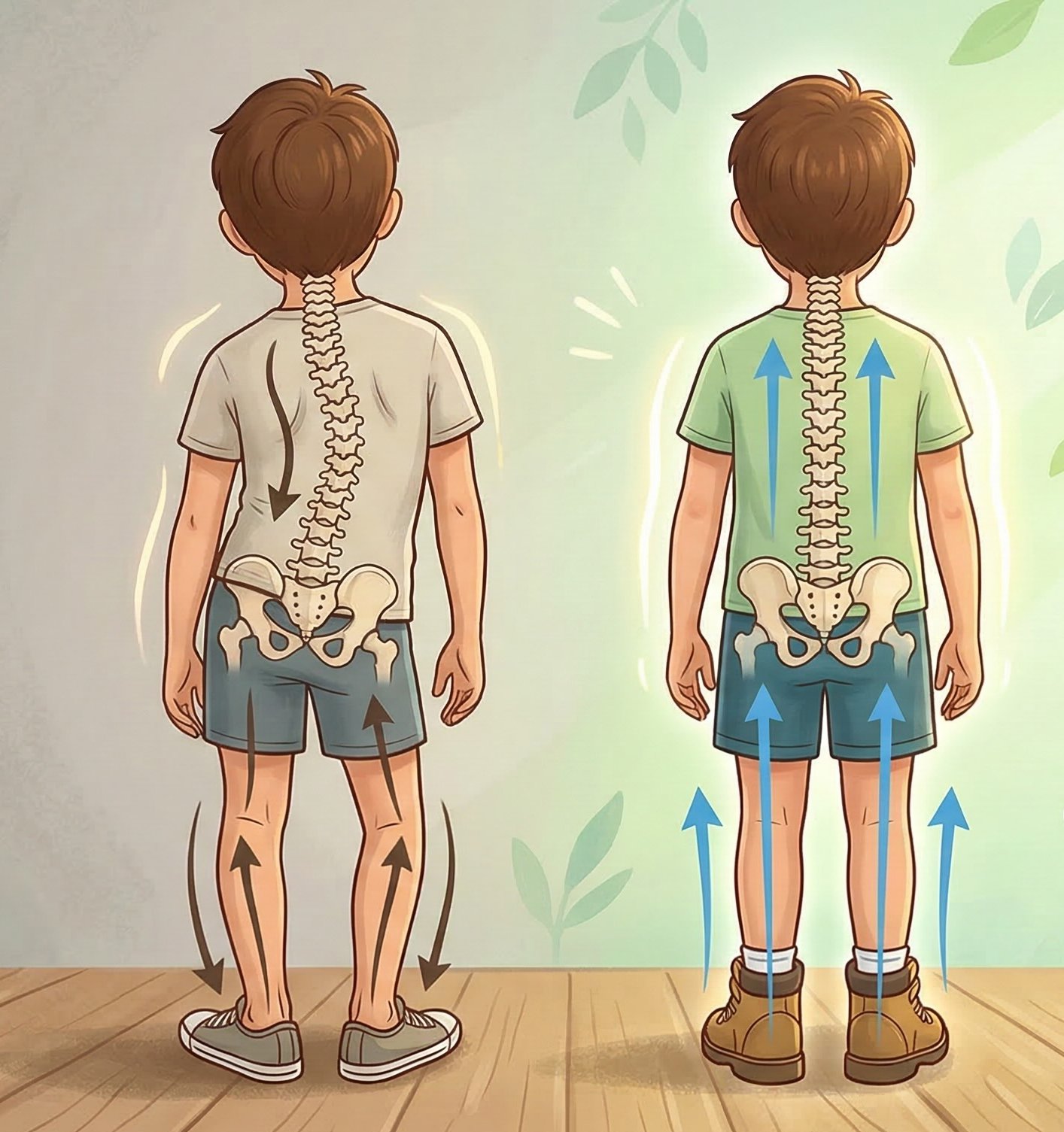 Skolióza u deti: Prečo je ortopedická obuv kľúčovým spojencom pri krivej chrbtici