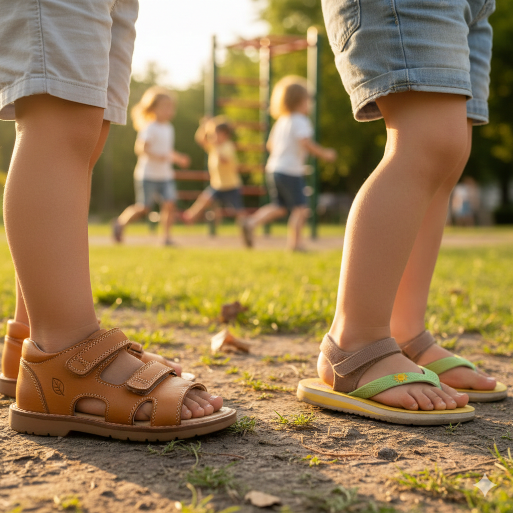 Ako vybrať zdravé sandále pre deti: Kompletný sprievodca letnou obuvou