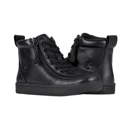 Billy Footwear - Classic, čierne-kožené, členková obuv 21300-002-normal (Velikost 28)