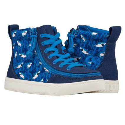Billy Footwear - modrá s potlačou, členková, plátená obuv 20300-460-N (Velikost 28)