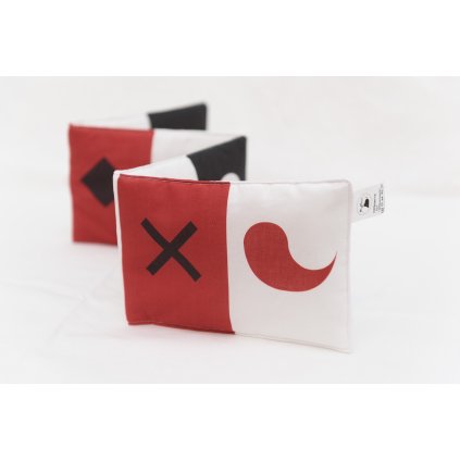 945 mymoo montessori textilne leporelo cierna cervena biela