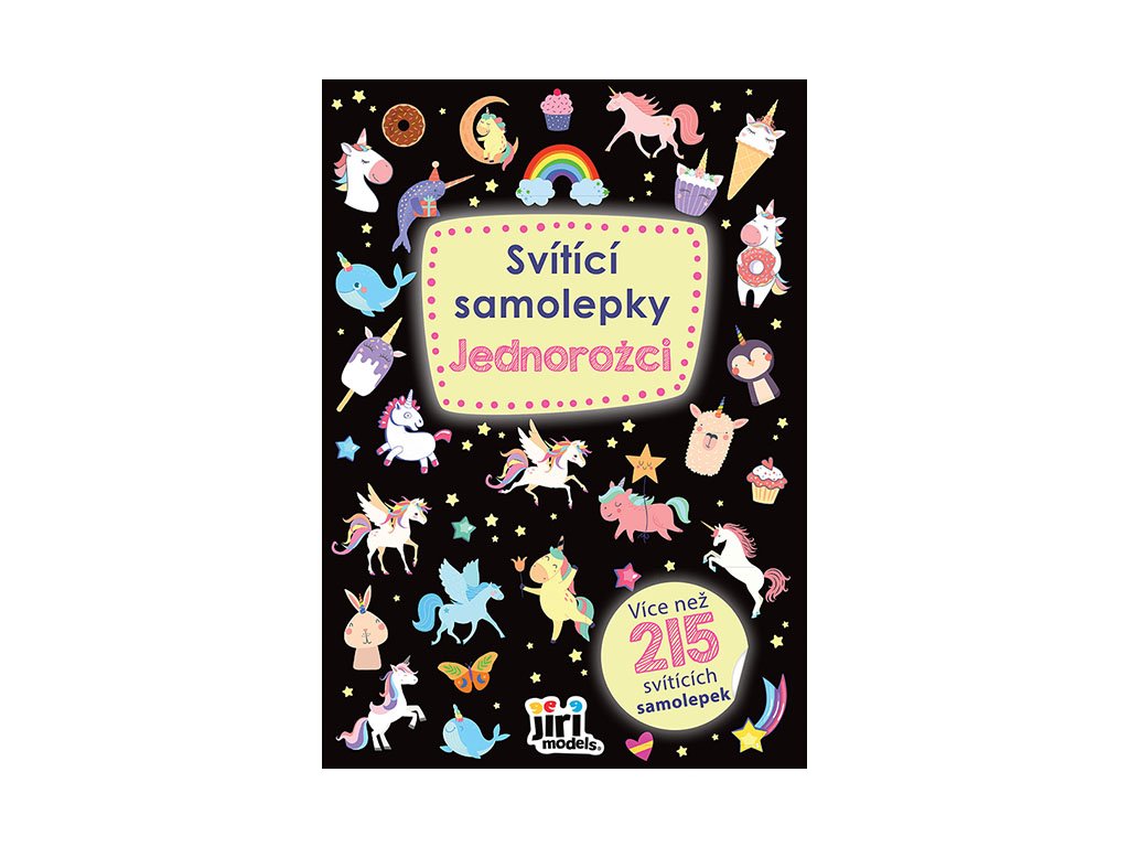 Svítící samolepky Jednorožci