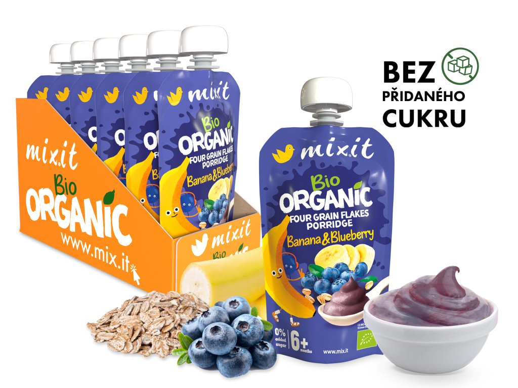 Ovocné Kapsičky Banán Borůvka produktovka 6ks CZ