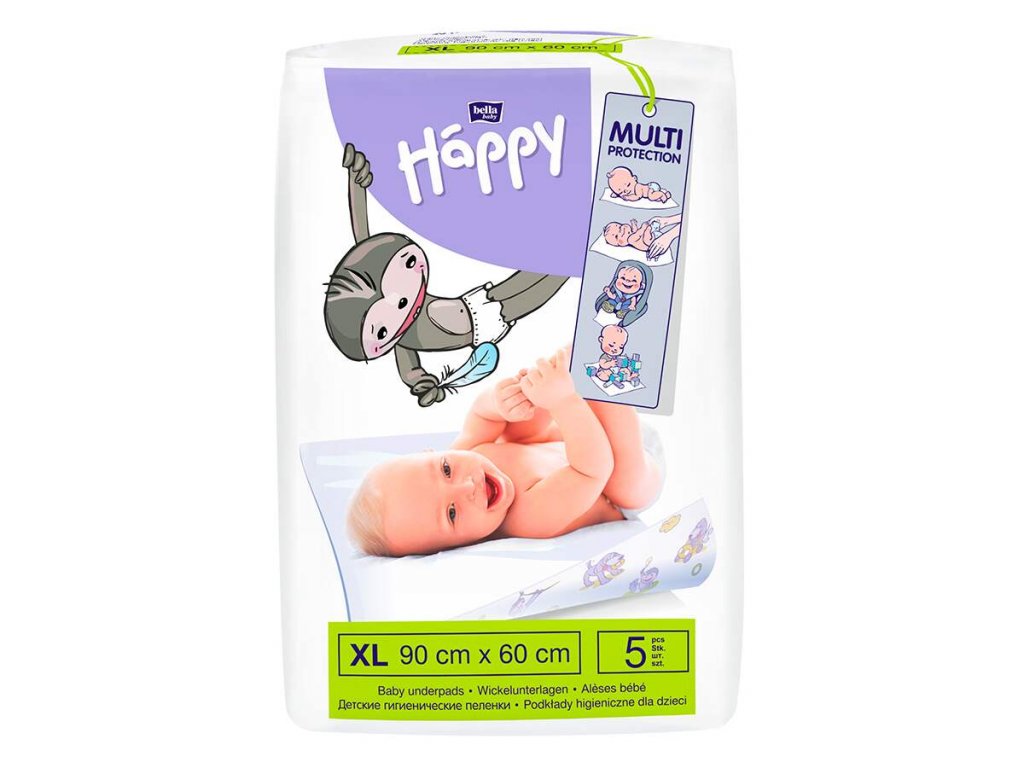 bella baby happy detske hygienicke podlozky 90x60 cm 5 ks