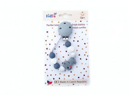 KidPro Klip na dudlík: Dino šedý