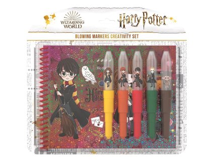 Set s foukacími fixy a notesem Harry Potter