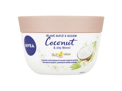 Nivea Coconut & Monoi oil tělové suflé s olejem, 200 ml