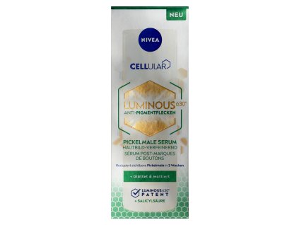Nivea Cellular Luminous630 Sérum proti pigmentovým skvrnám po akné 30 ml