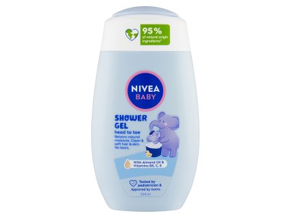 Nivea Baby sprchový gel pro celé tělo a vlásky, 200 ml